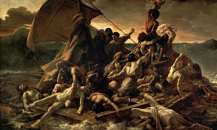 Géricault, raft of the wreck of Medusa